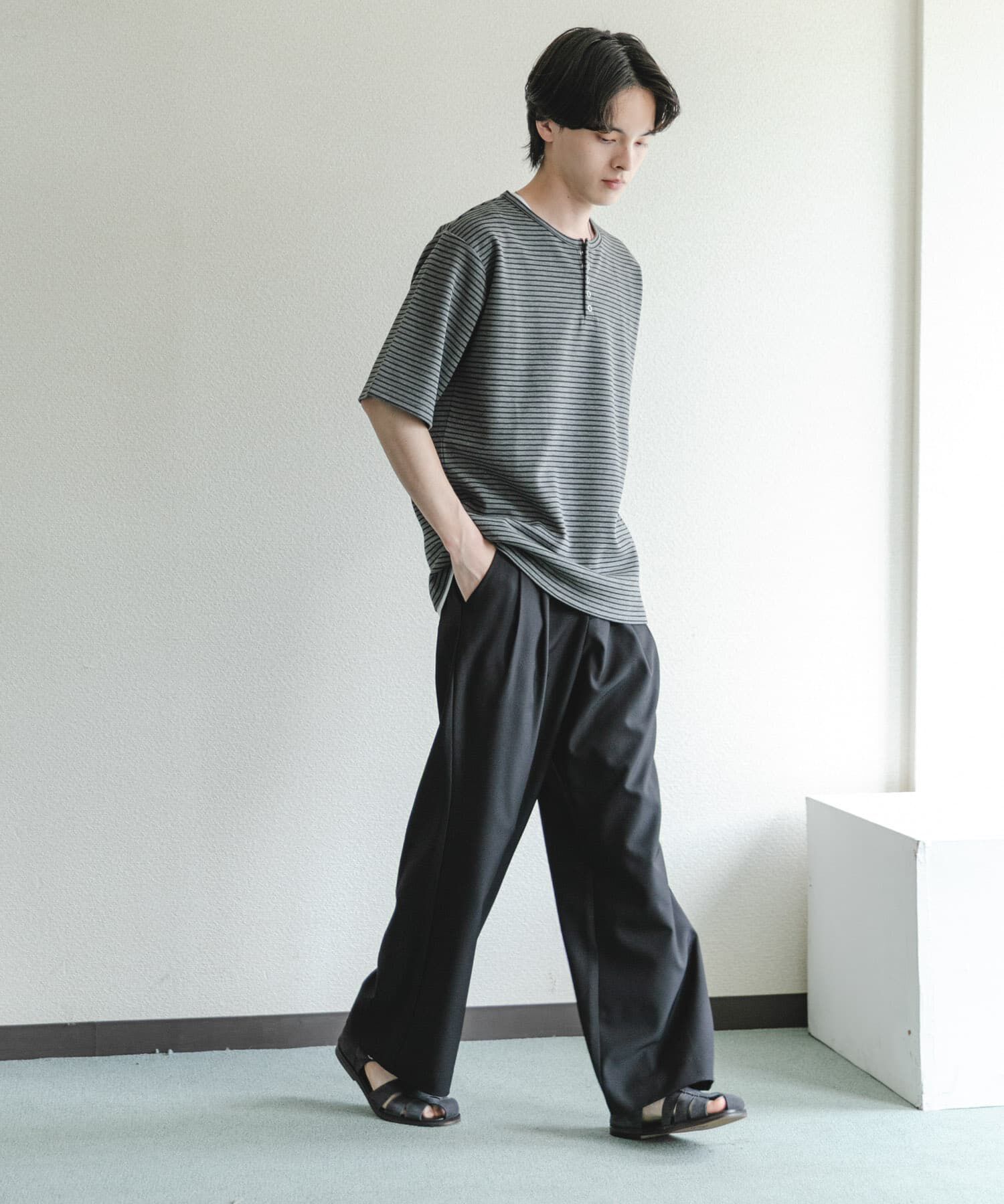SENSE OF PLACE by URBAN RESEARCH「アソートヘンリーネックショートスリーブTシャツ」|Tシャツ・カットソー|