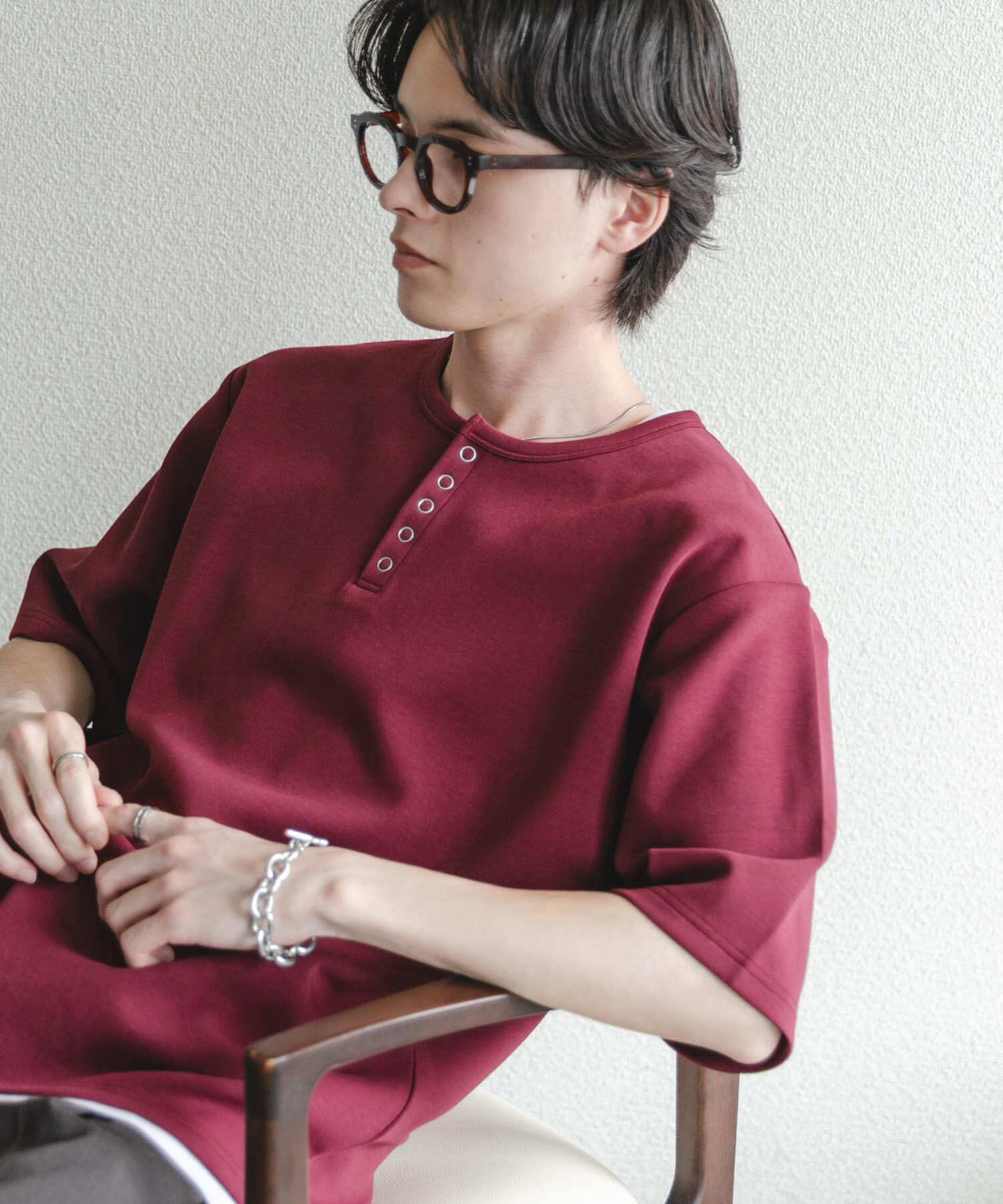 SENSE OF PLACE by URBAN RESEARCH「アソートヘンリーネックショートスリーブTシャツ」|Tシャツ・カットソー|