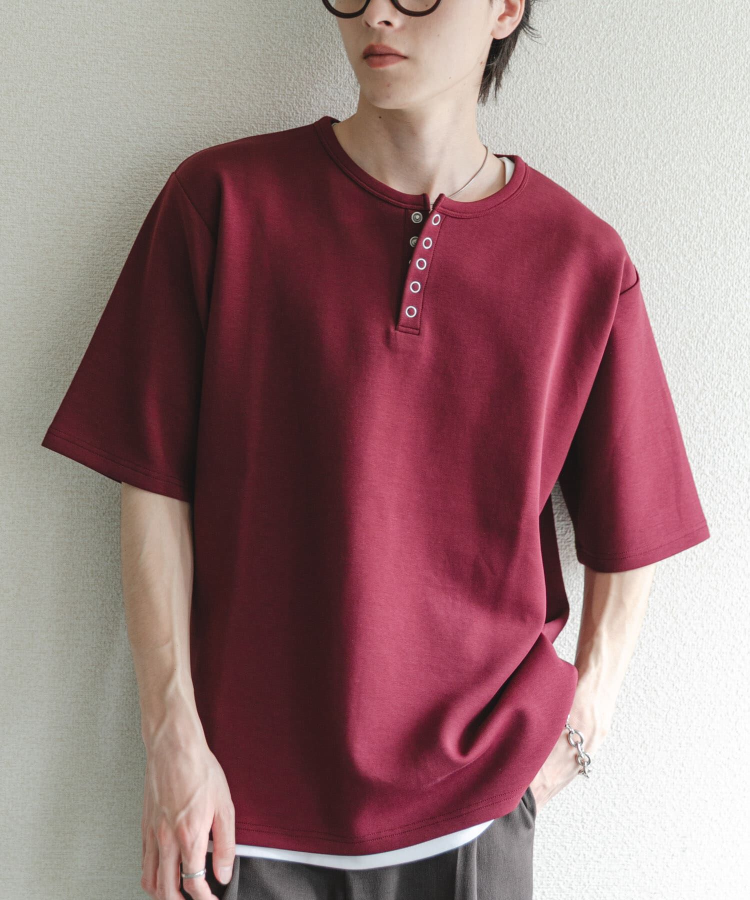 SENSE OF PLACE by URBAN RESEARCH「アソートヘンリーネックショートスリーブTシャツ」|Tシャツ・カットソー|