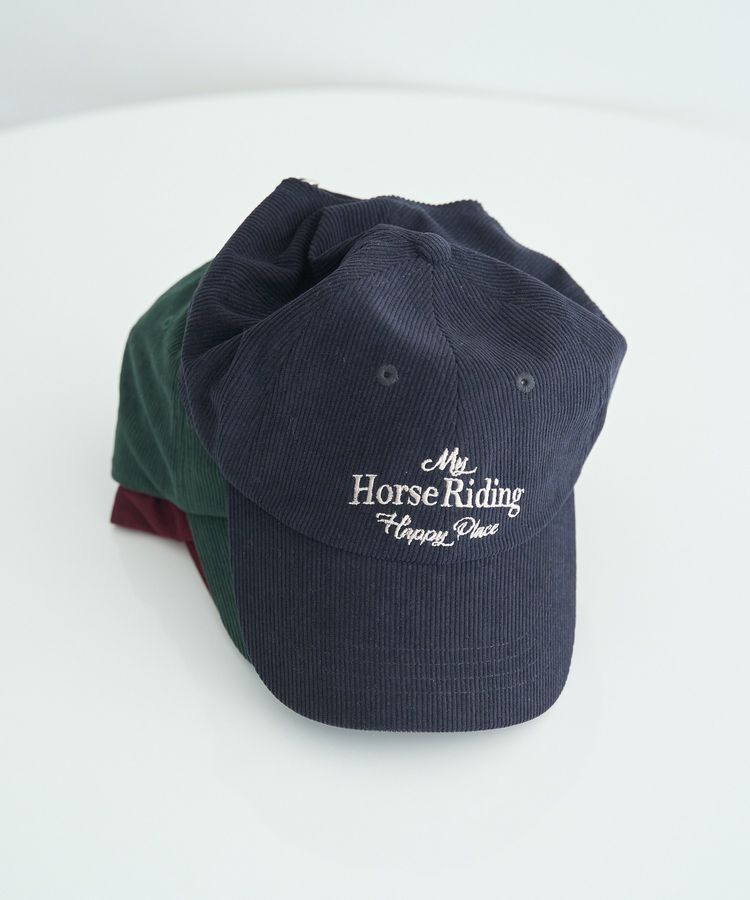 earth music&ecology「ロゴアソートコーデュロイキャップ」|その他|Navy