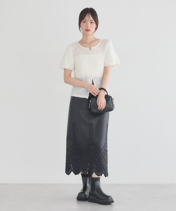 earth music&ecology「カットシャーリングバルーンスリーブプルオーバー」|Tシャツ・カットソー|
