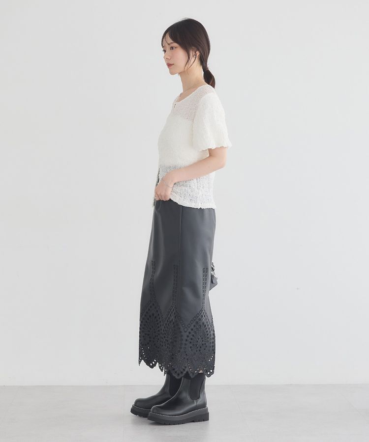 earth music&ecology「カットシャーリングバルーンスリーブプルオーバー」|Tシャツ・カットソー|