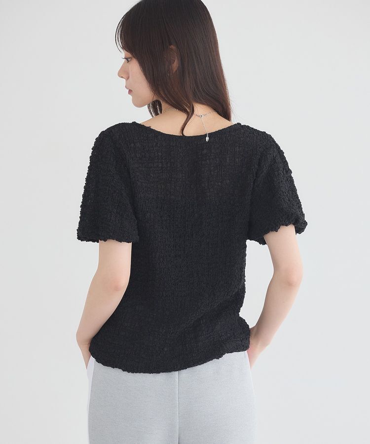 earth music&ecology「カットシャーリングバルーンスリーブプルオーバー」|Tシャツ・カットソー|