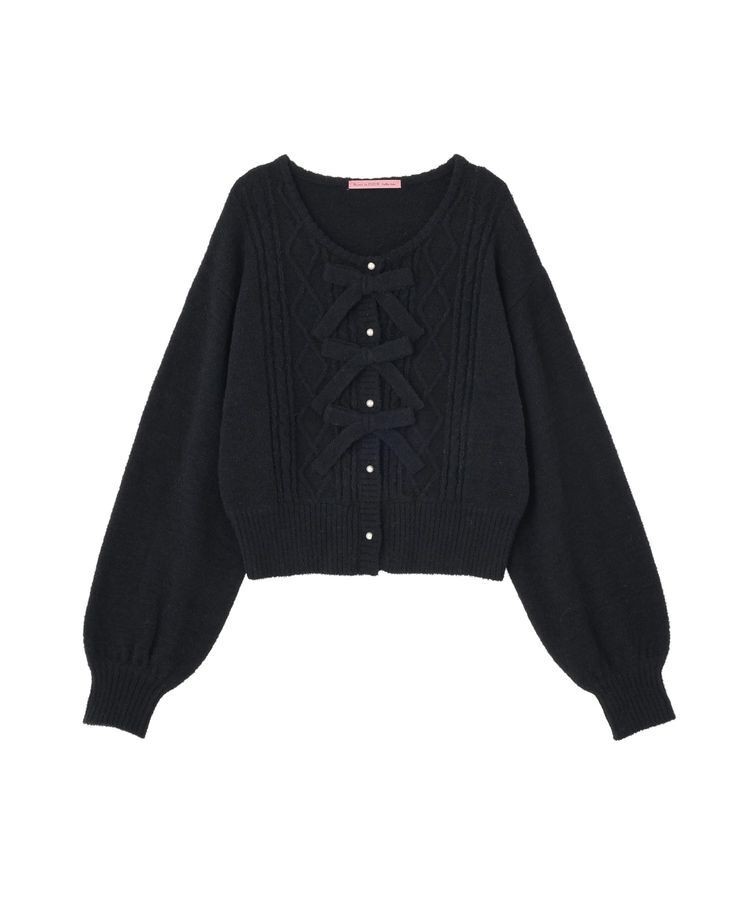 Maison de FLEUR Petite Robe「ケーブルニットカーディガン」|カーディガン|