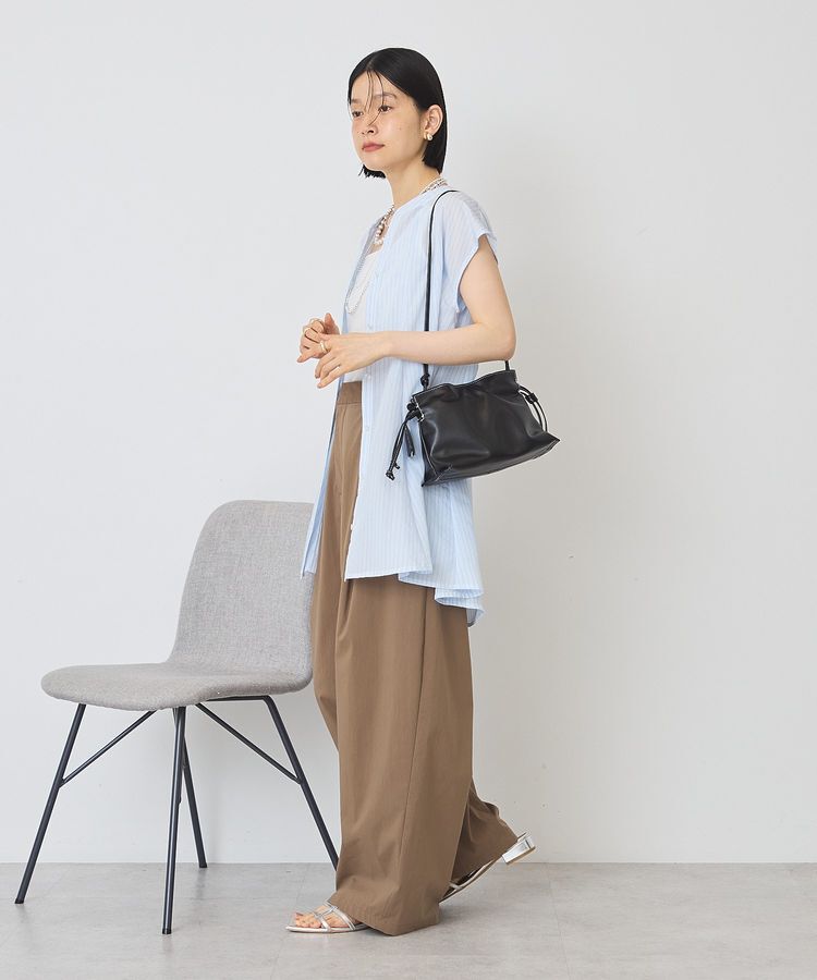 AMERICAN HOLIC「【接触冷感】フレンチスリーブフレアスキッパーブラウス」|シャツ・ブラウス|