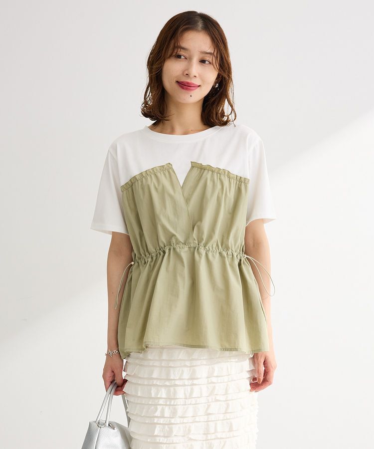Green Parks「ビスチェドッキングカットプルオーバー」|Tシャツ・カットソー|
