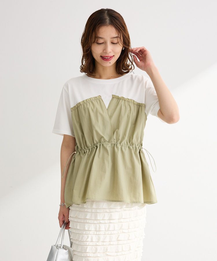Green Parks「ビスチェドッキングカットプルオーバー」|Tシャツ・カットソー|