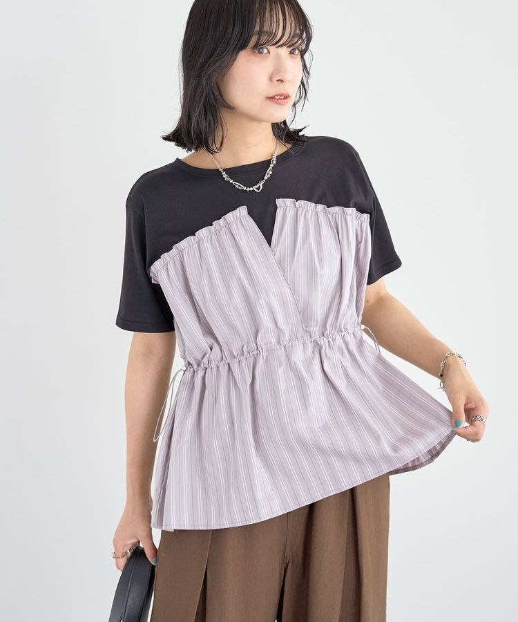 Green Parks「ビスチェドッキングカットプルオーバー」|Tシャツ・カットソー|