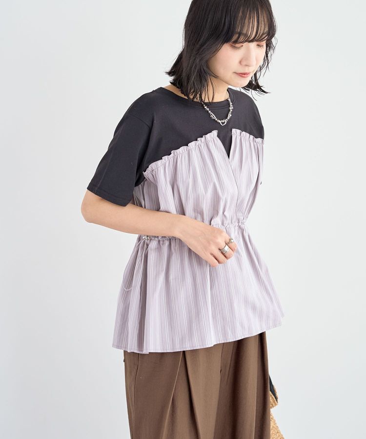 Green Parks「ビスチェドッキングカットプルオーバー」|Tシャツ・カットソー|