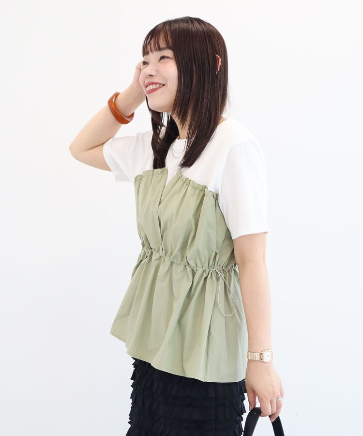 Green Parks「ビスチェドッキングカットプルオーバー」|Tシャツ・カットソー|