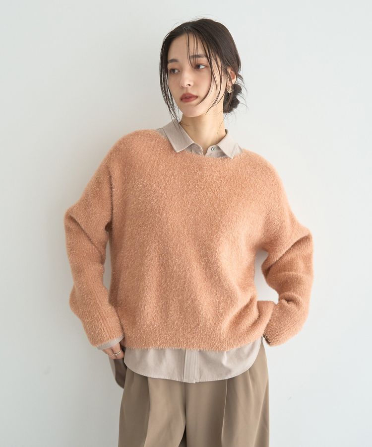 YECCA VECCA「ラメシャギードルマンニット」|ニット・セーター|