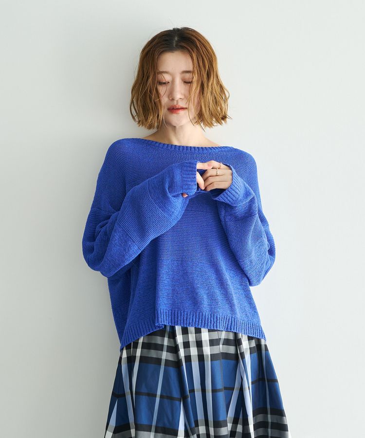 YECCA VECCA「テープヤーンルーズニットプルオーバー」|ニット・セーター|
