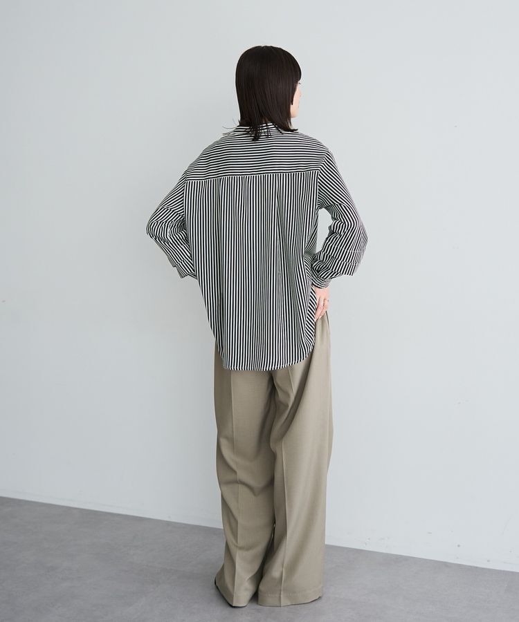 YECCA VECCA「2way裾アレンジパール釦ブラウス」|シャツ・ブラウス|