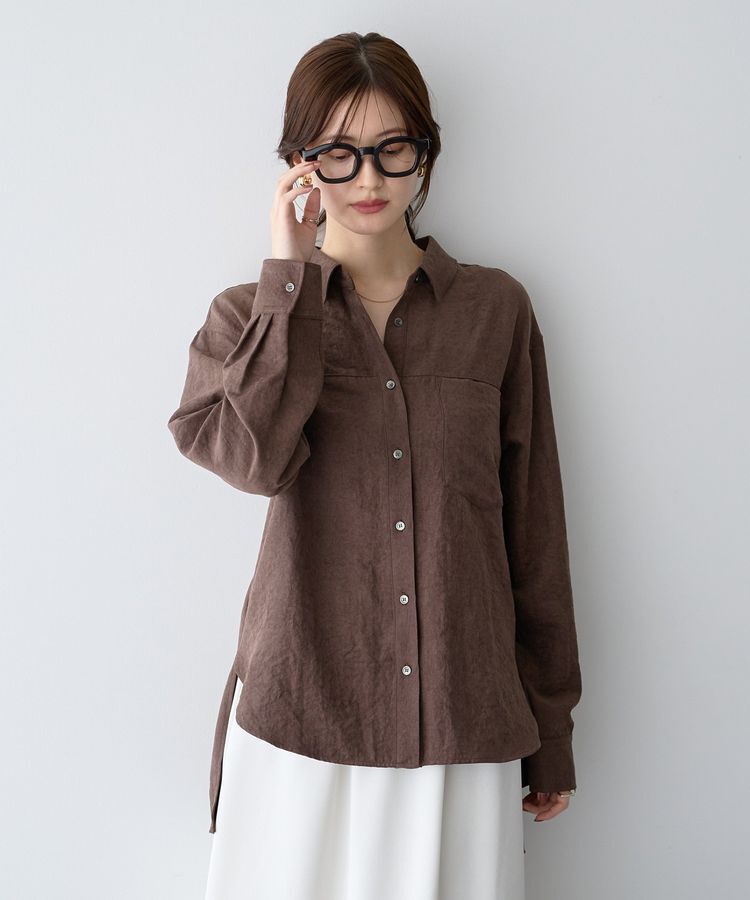 YECCA VECCA「ピーチ起毛シャツ」|シャツ・ブラウス|