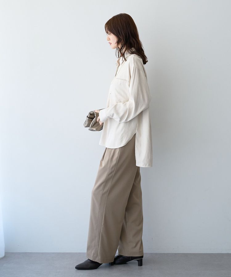 YECCA VECCA「ピーチ起毛シャツ」|シャツ・ブラウス|