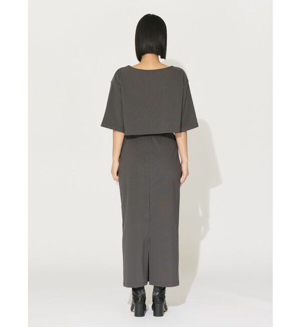 MIDIUMISOLID「MIDIUMISOLID for Ladies リブショートプルオーバー」|Tシャツ・カットソー|