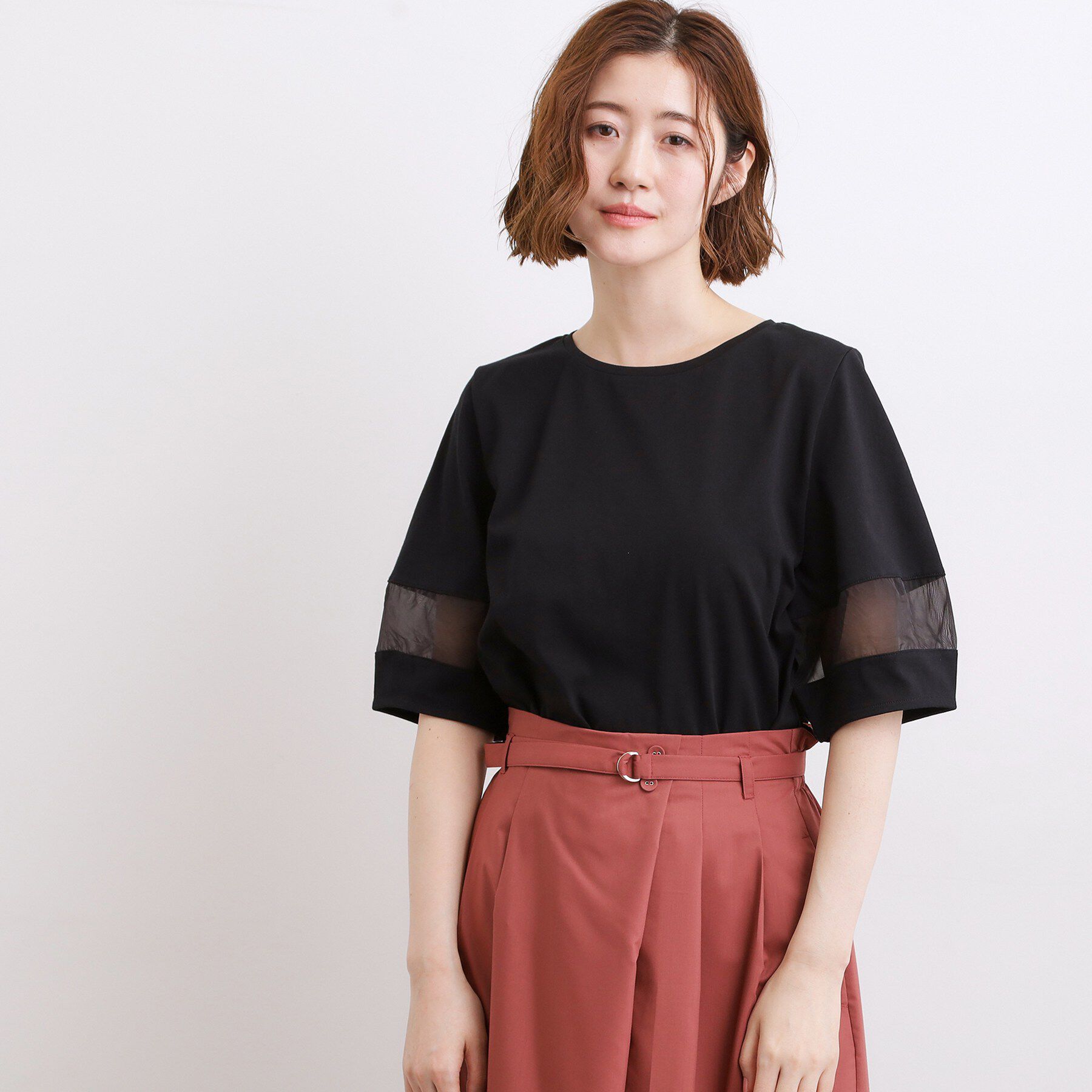 grove「【吸水速乾・UVカット】シアードッキングランタンスリーブTシャツ」|Tシャツ・カットソー|