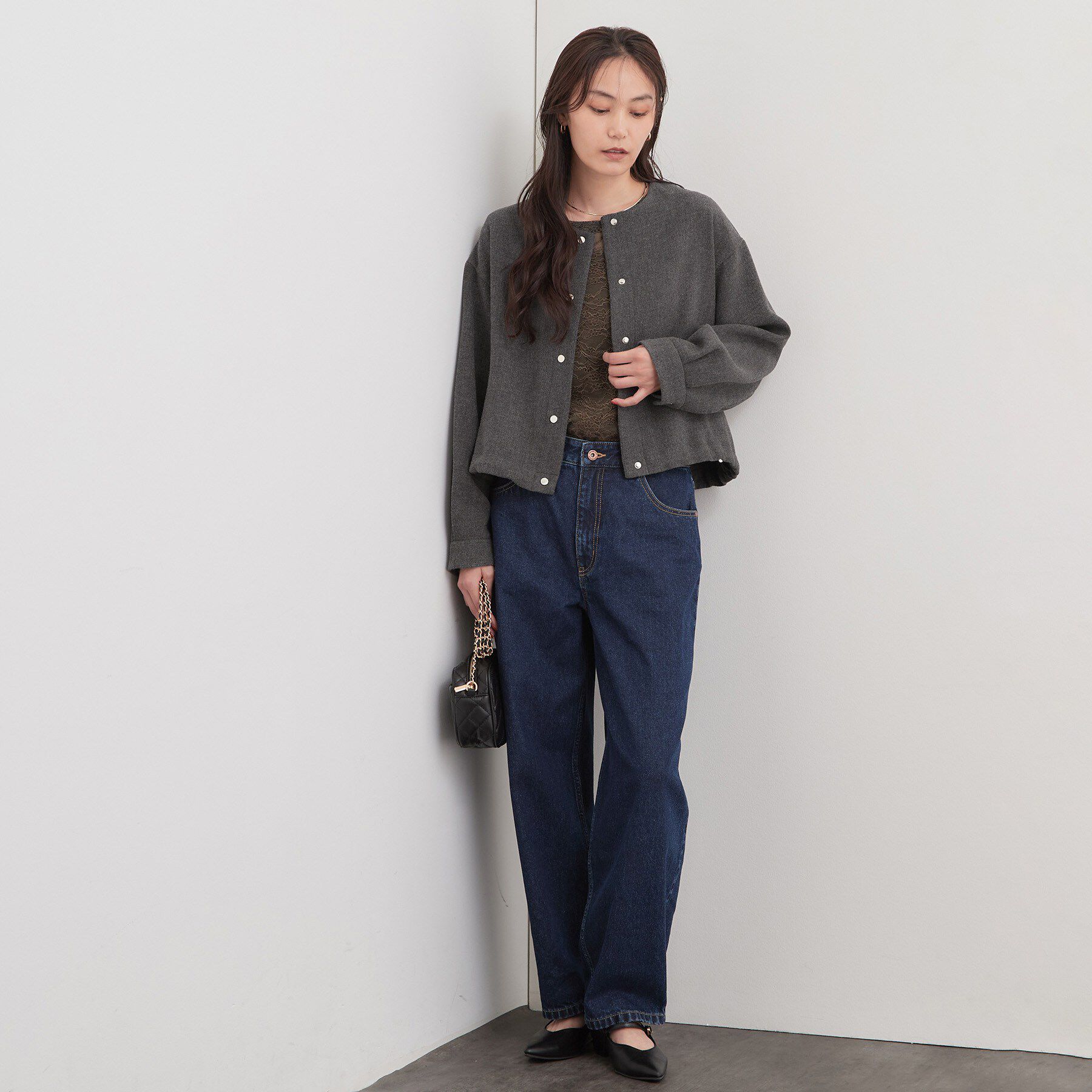 OPAQUE.CLIP「スナップボタンブルゾン【洗濯OK】」|ブルゾン・スタジャン|