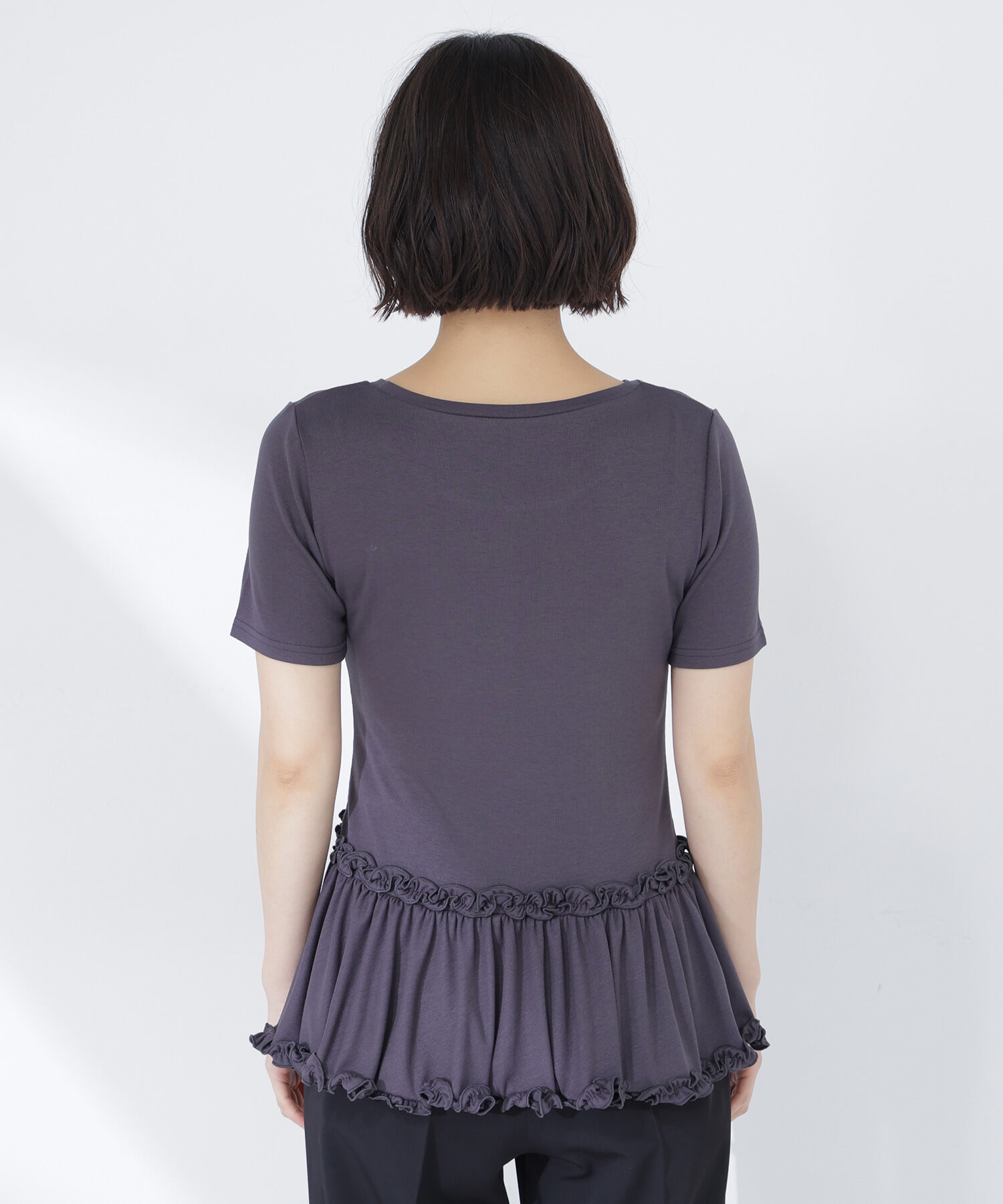  「ヘムフリルカットソー」|Tシャツ・カットソー|