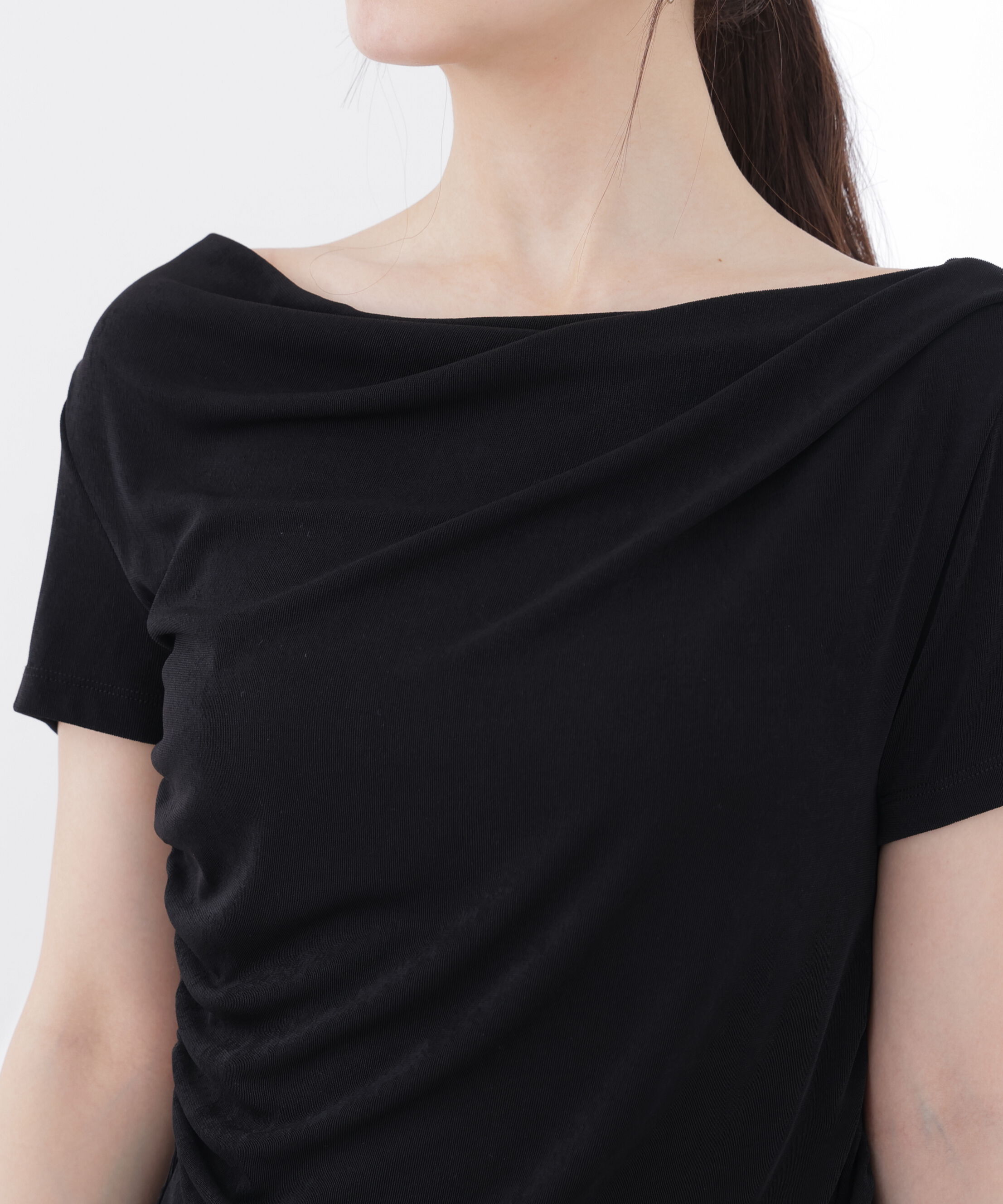PROPORTION BODY DRESSING「〈a/mie〉アシメドレーププルオーバー」|Tシャツ・カットソー|