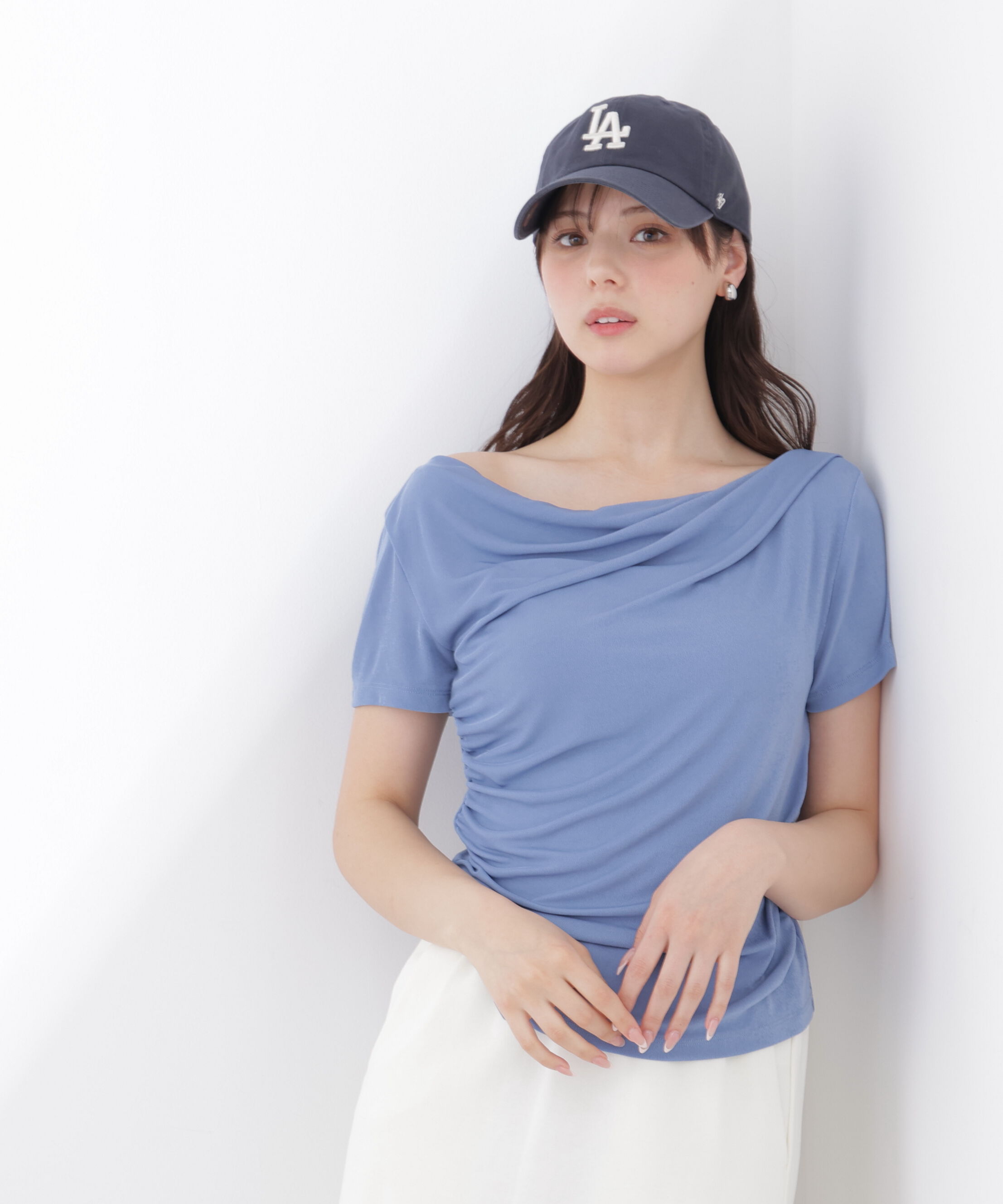 PROPORTION BODY DRESSING「〈a/mie〉アシメドレーププルオーバー」|Tシャツ・カットソー|