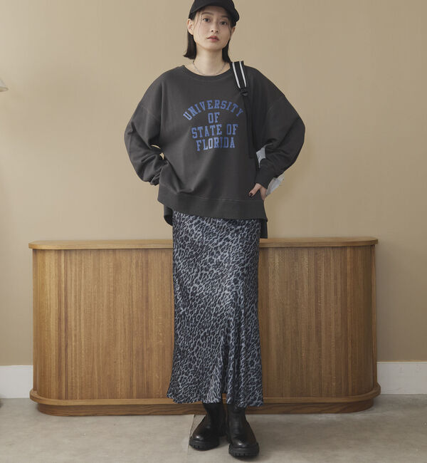 Doux archives「カレッジロゴサイドスリットプルオーバー」|Tシャツ・カットソー|