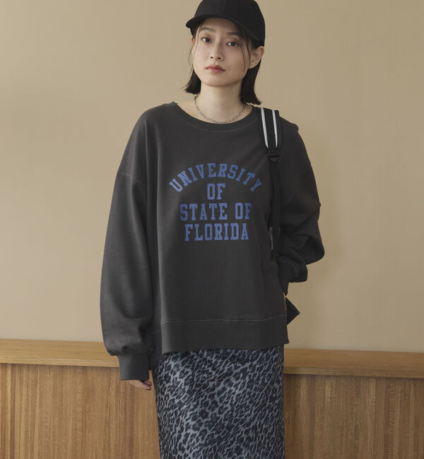 Doux archives「カレッジロゴサイドスリットプルオーバー」|Tシャツ・カットソー|