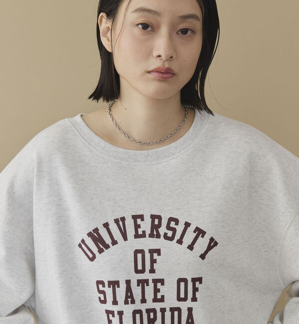 Doux archives「カレッジロゴサイドスリットプルオーバー」|Tシャツ・カットソー|