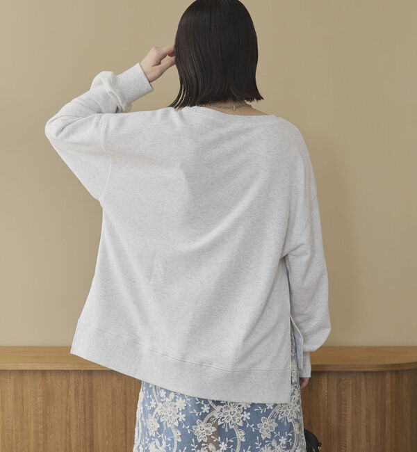 Doux archives「カレッジロゴサイドスリットプルオーバー」|Tシャツ・カットソー|