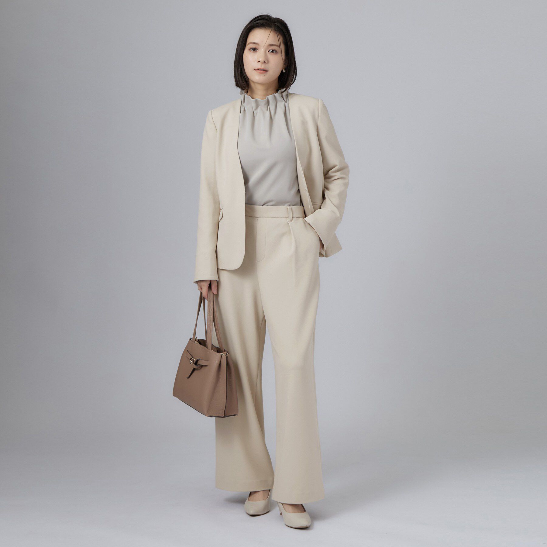 SHOO･LA･RUE「セレモニースタンドフリルブラウス」|シャツ・ブラウス|