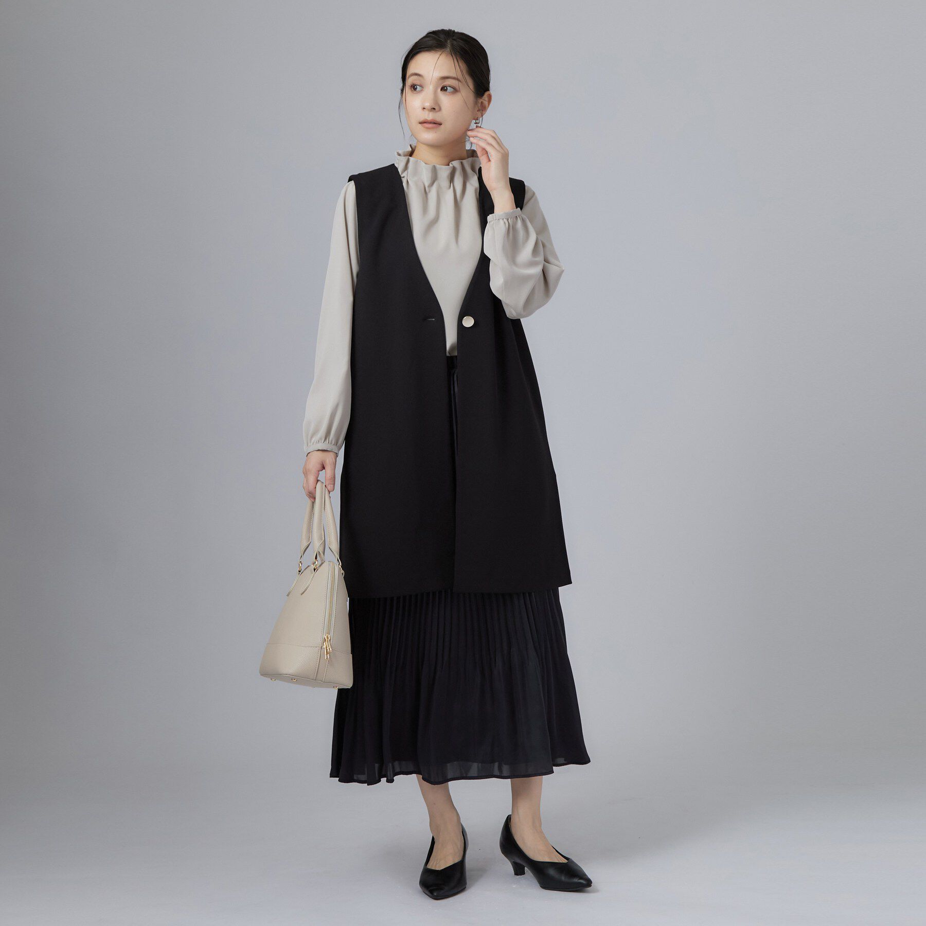 SHOO･LA･RUE「セレモニースタンドフリルブラウス」|シャツ・ブラウス|