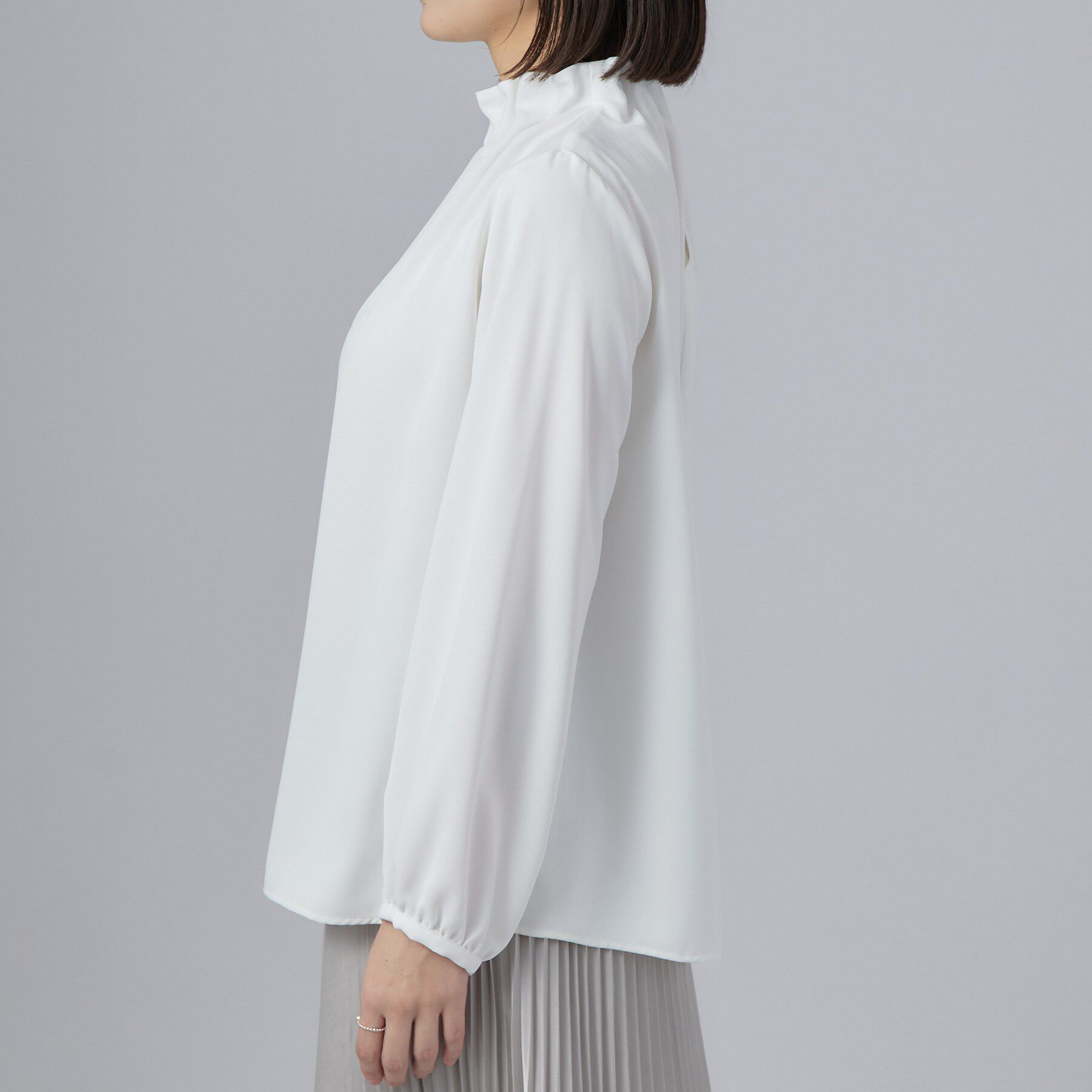 SHOO･LA･RUE「セレモニースタンドフリルブラウス」|シャツ・ブラウス|