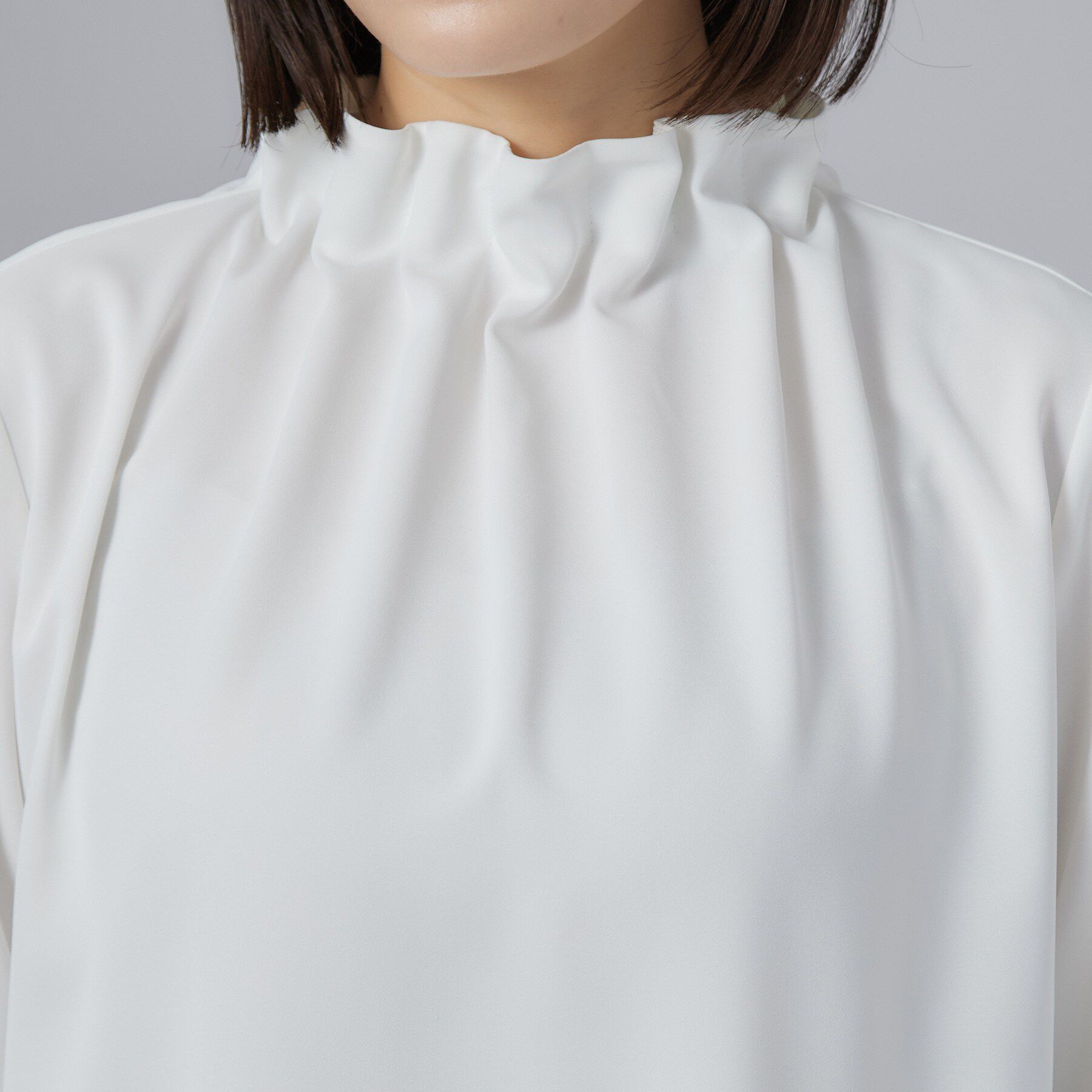 SHOO･LA･RUE「セレモニースタンドフリルブラウス」|シャツ・ブラウス|