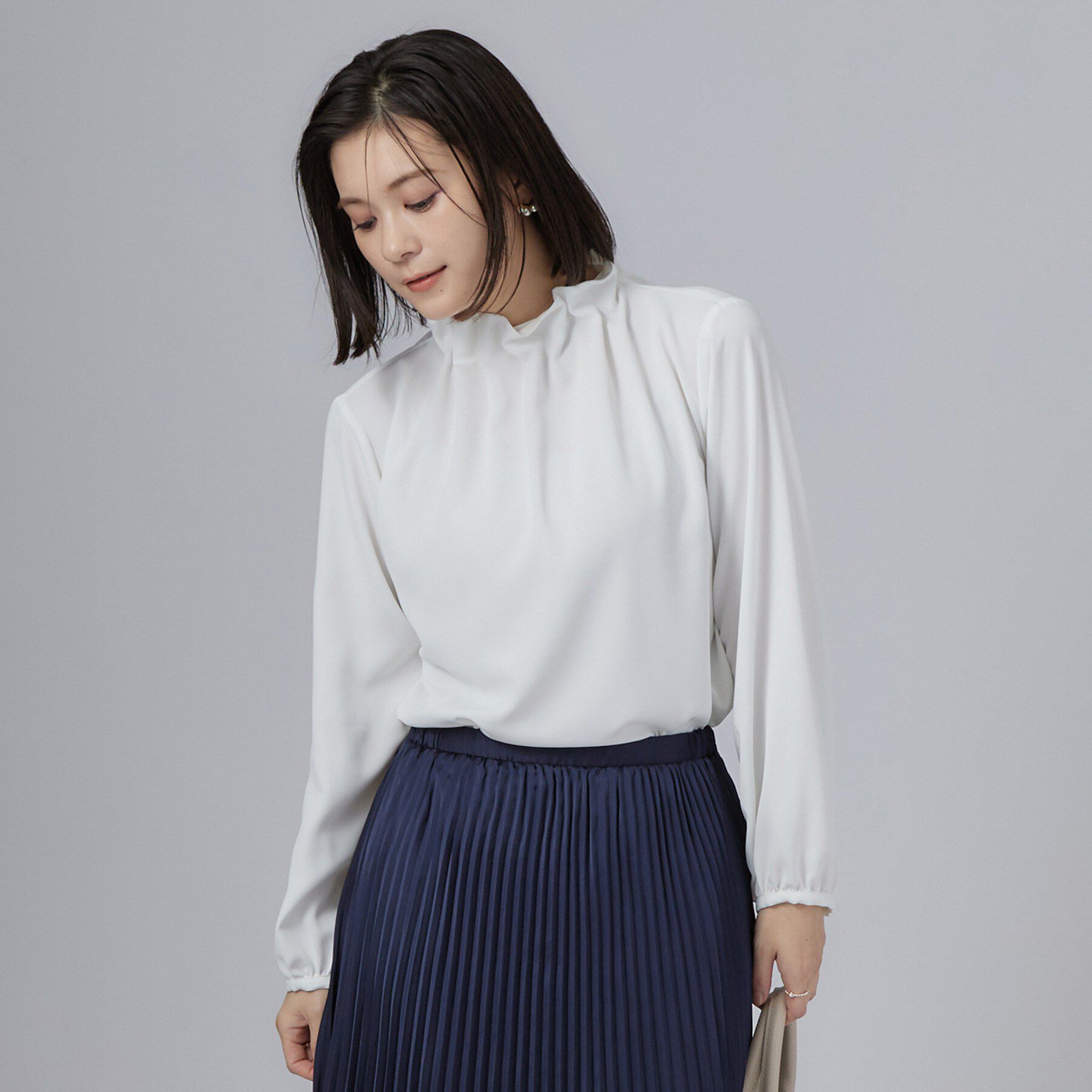 SHOO･LA･RUE「セレモニースタンドフリルブラウス」|シャツ・ブラウス|