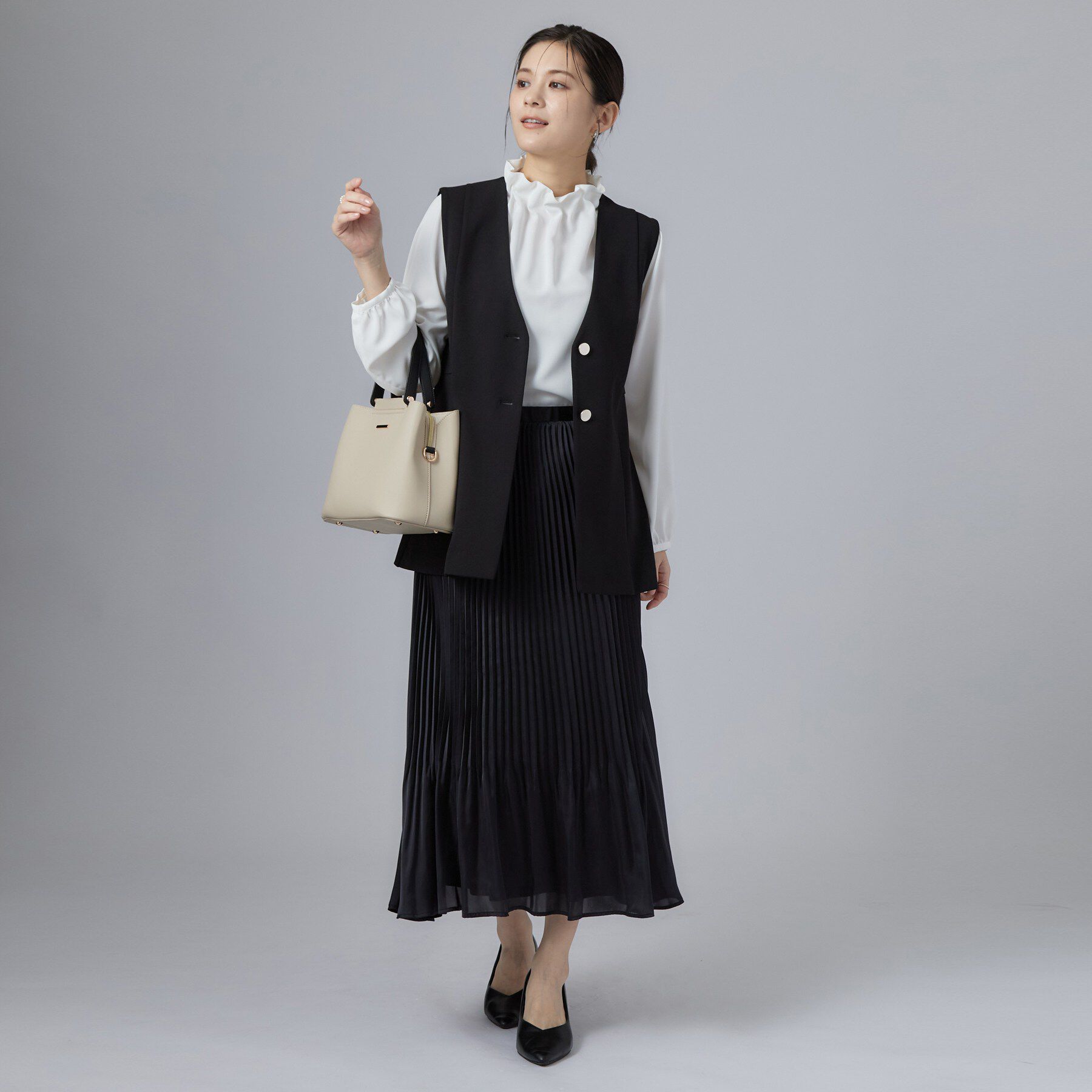 SHOO･LA･RUE「セレモニースタンドフリルブラウス」|シャツ・ブラウス|
