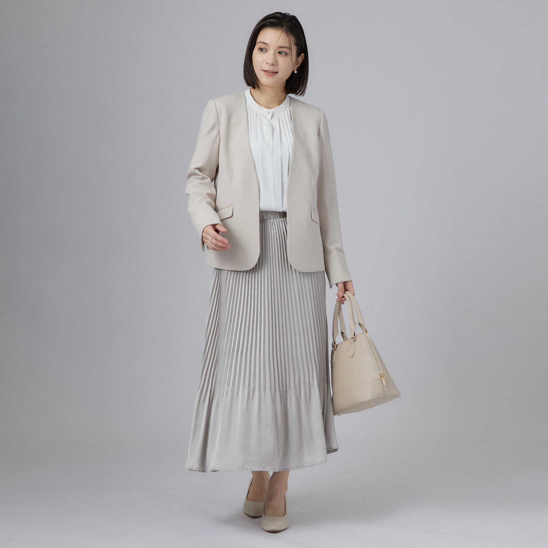 SHOO･LA･RUE「セレモニーフロントプリーツタックブラウス」|シャツ・ブラウス|