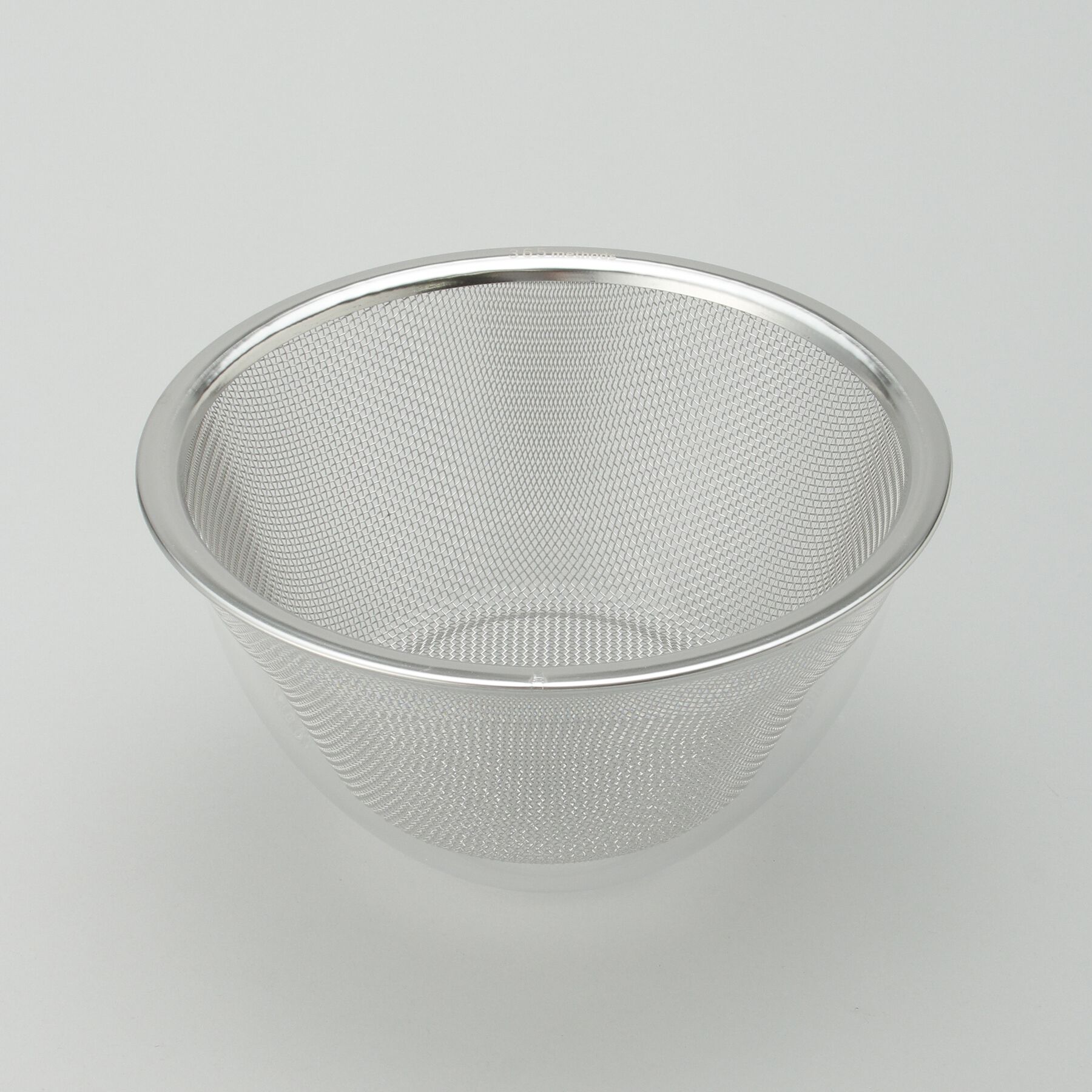 212 KITCHEN STORE「ガラスのようなボウル&ステンレスザル平縁20cm ＜365methods サンロクゴメソッド＞」|食器・キッチングッズ|