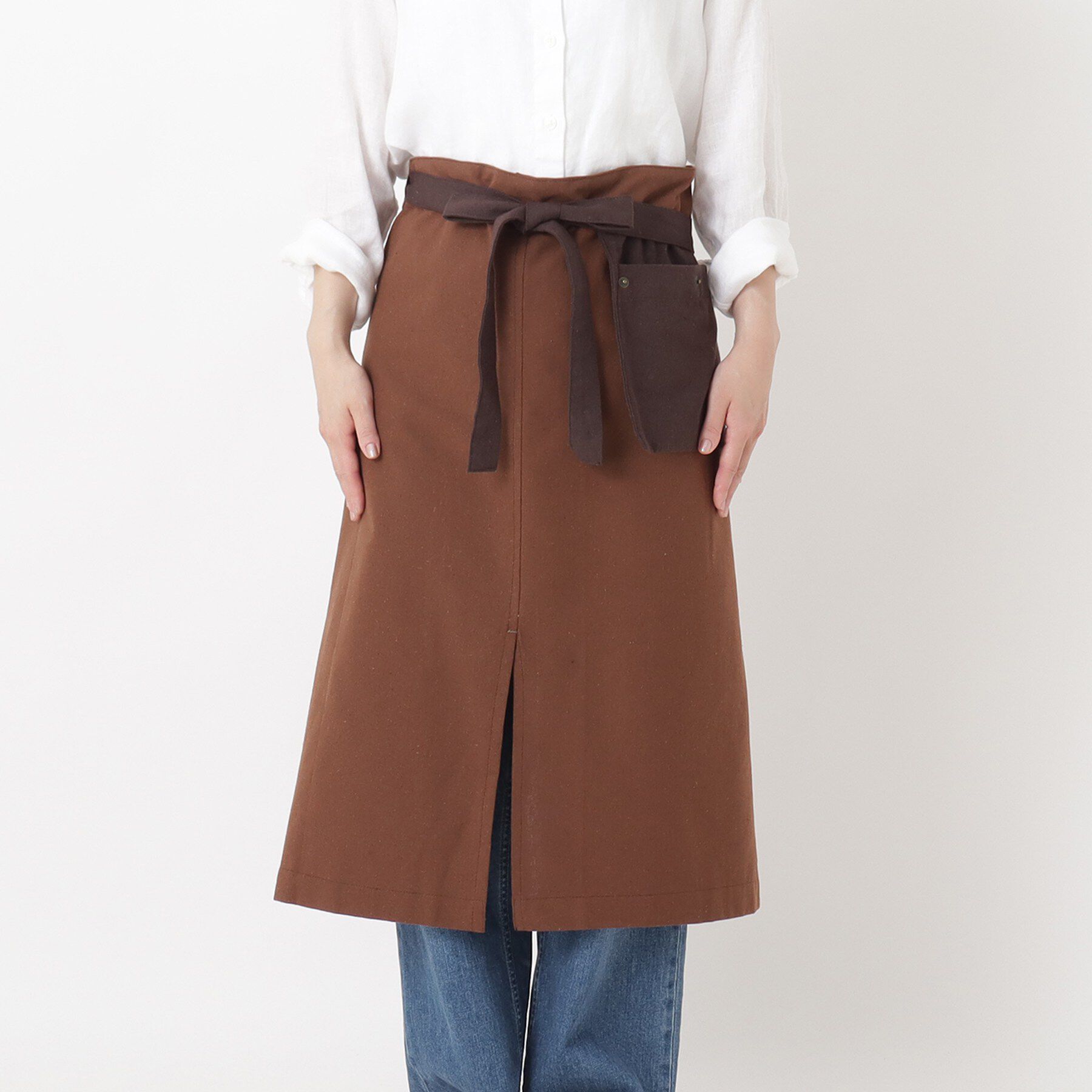 212 KITCHEN STORE「GAP ロングギャルソン リサイクルコットン ブラウン&times;ダークブラウン ＜212Kオリジナル＞」|食器・キッチングッズ|