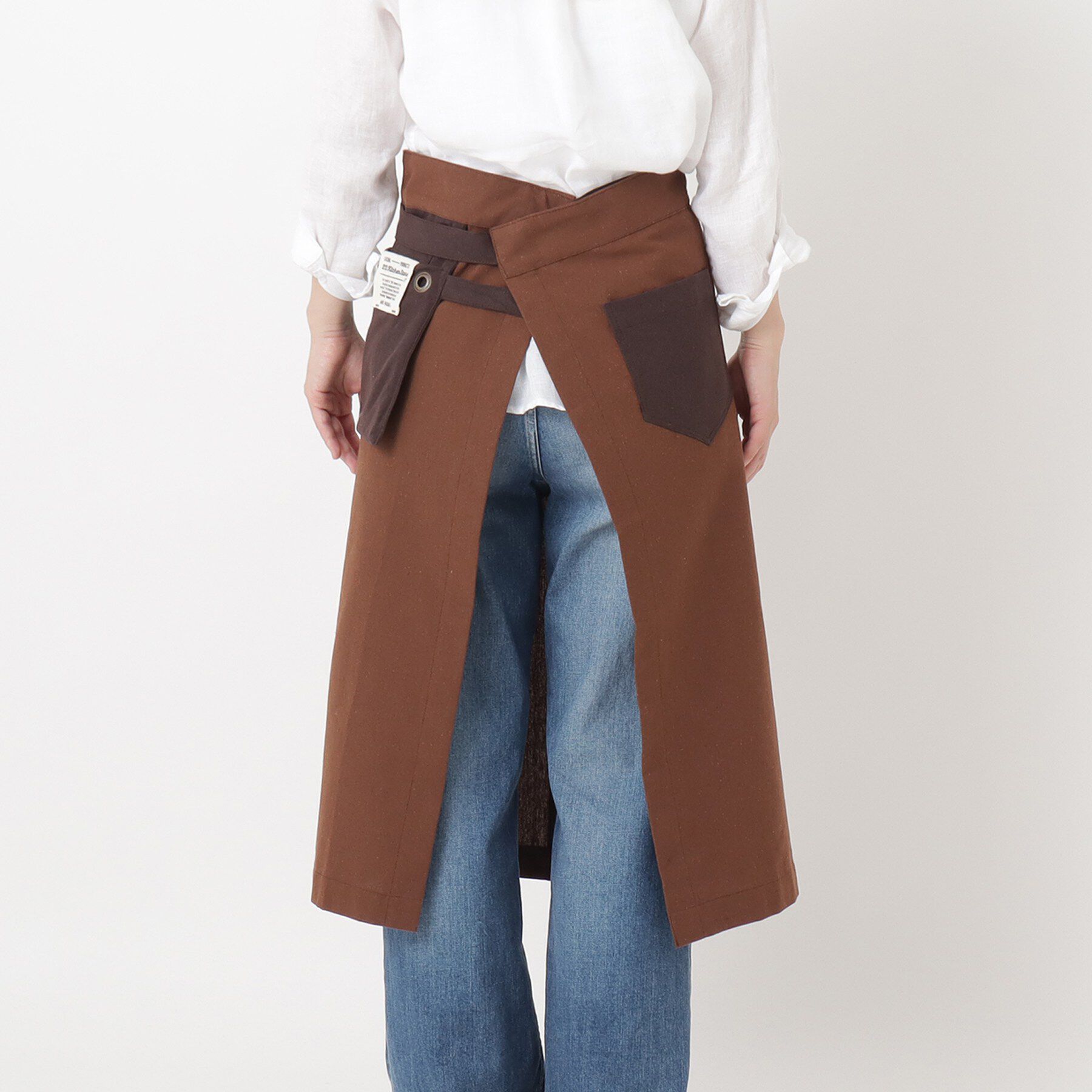 212 KITCHEN STORE「GAP ロングギャルソン リサイクルコットン ブラウン&times;ダークブラウン ＜212Kオリジナル＞」|食器・キッチングッズ|