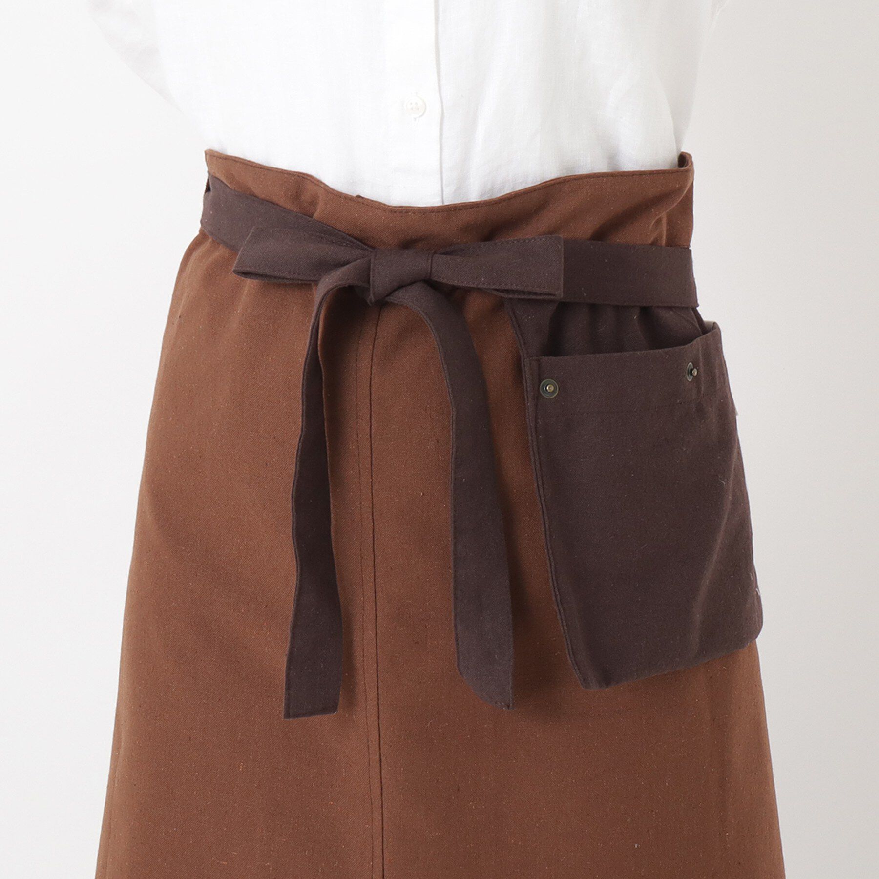 212 KITCHEN STORE「GAP ロングギャルソン リサイクルコットン ブラウン&times;ダークブラウン ＜212Kオリジナル＞」|食器・キッチングッズ|