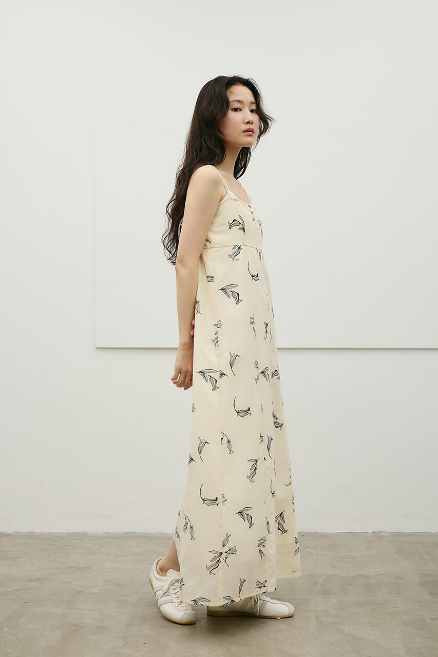 STYLEMIXER「リネンミックスレイヤードキャミワンピース」|ワンピース|柄WHT5