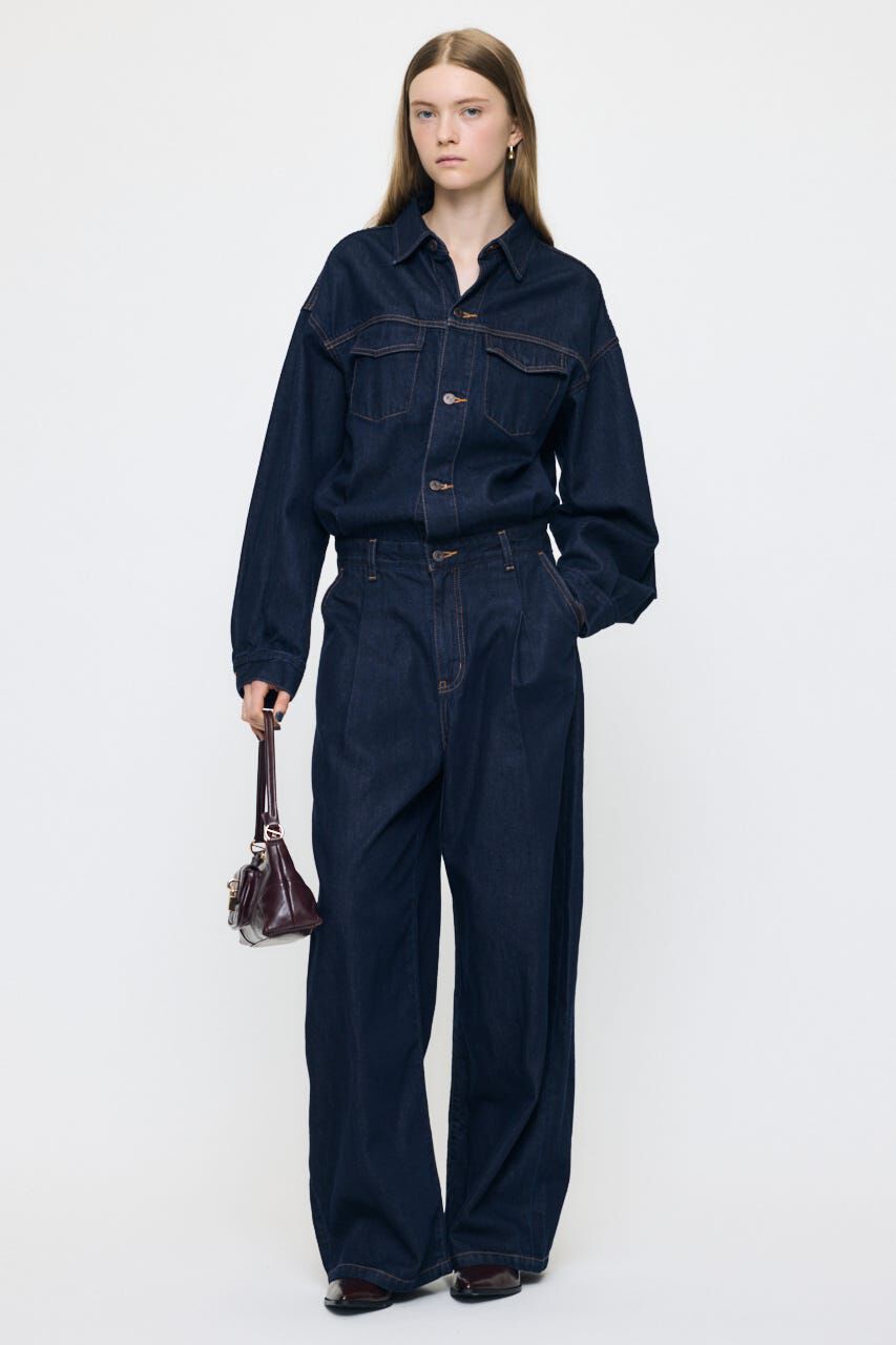 MOUSSY「TUCKED DENIM ジャンプスーツ」|その他|One Wash1