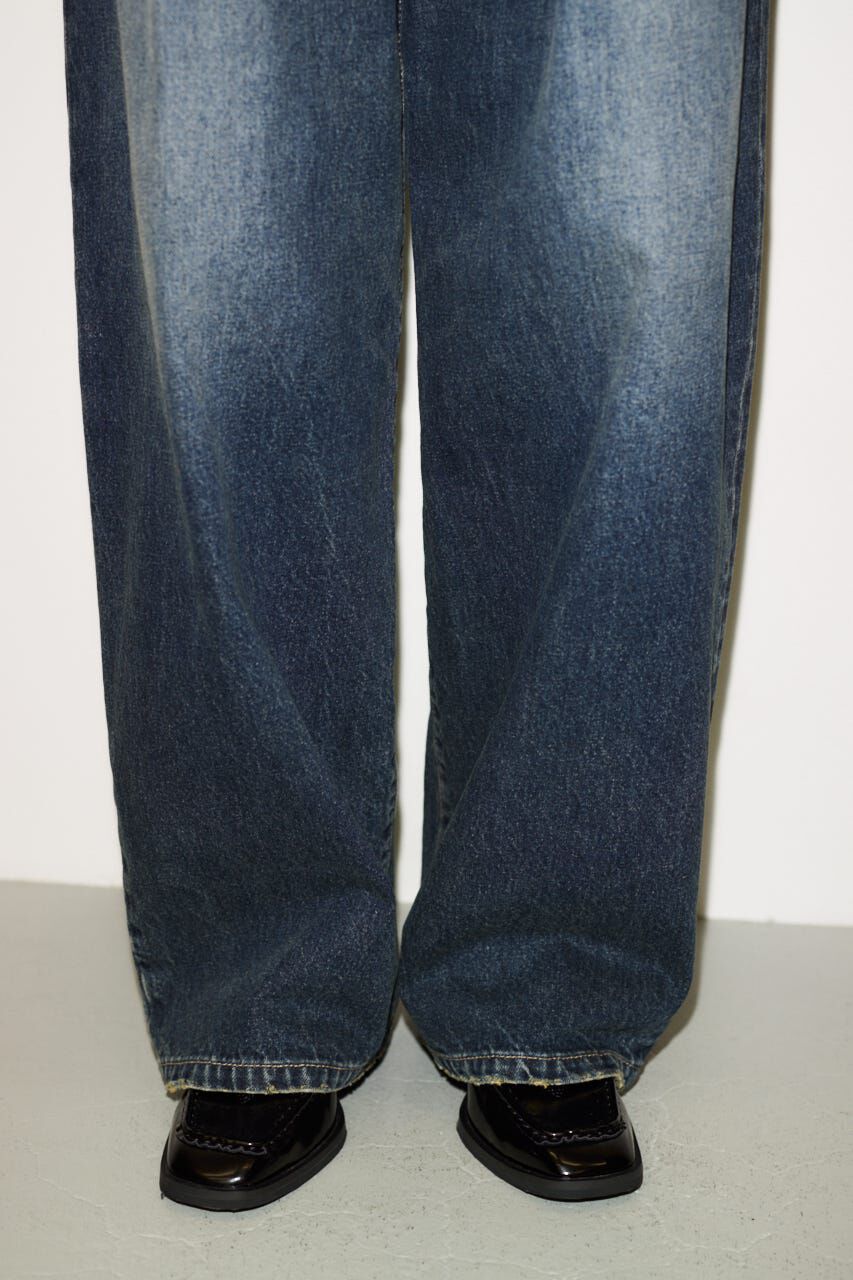 SLY「BUTTONFLY TUCK LOOSE PT-AB」|デニム|