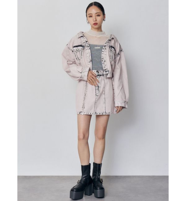MURUA「プリーツシアーハイネックトップス」|Tシャツ・カットソー|