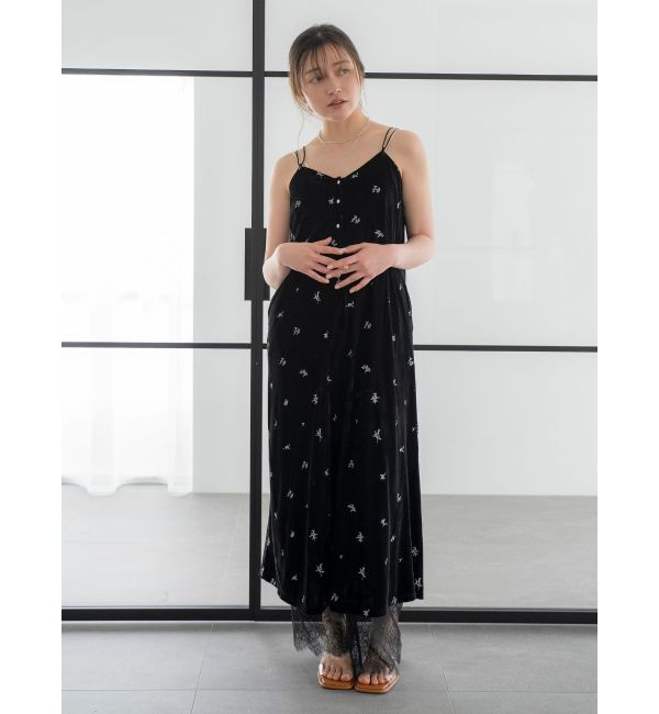 Ungrid「シアーベロアキャミワンピース」|ワンピース|