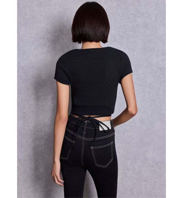 GYDA「2WAY Symmetry GYDAクロスショートトップス」|Tシャツ・カットソー|