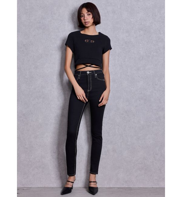 GYDA「2WAY Symmetry GYDAクロスショートトップス」|Tシャツ・カットソー|