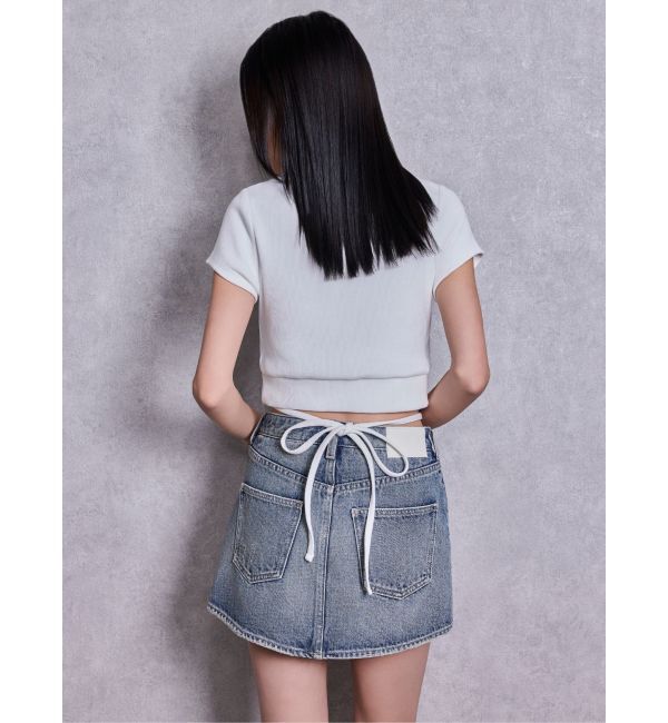 GYDA「2WAY Symmetry GYDAクロスショートトップス」|Tシャツ・カットソー|