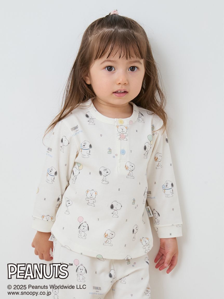 GELATO PIQUE KIDS & BABY「【PEANUTS PUPPIES】【BABY】総柄プルオーバー」|その他ベビーウェア|