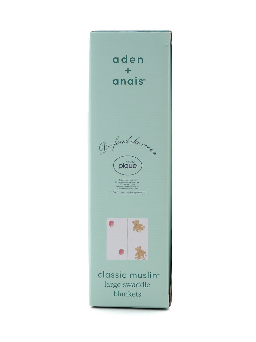 GELATO PIQUE KIDS & BABY「【aden + anais】【BABY】おくるみスワドル/ストロベリー・ベア/ダイナソー・ベア/2枚セット BOX付き」|その他ベビー用品|